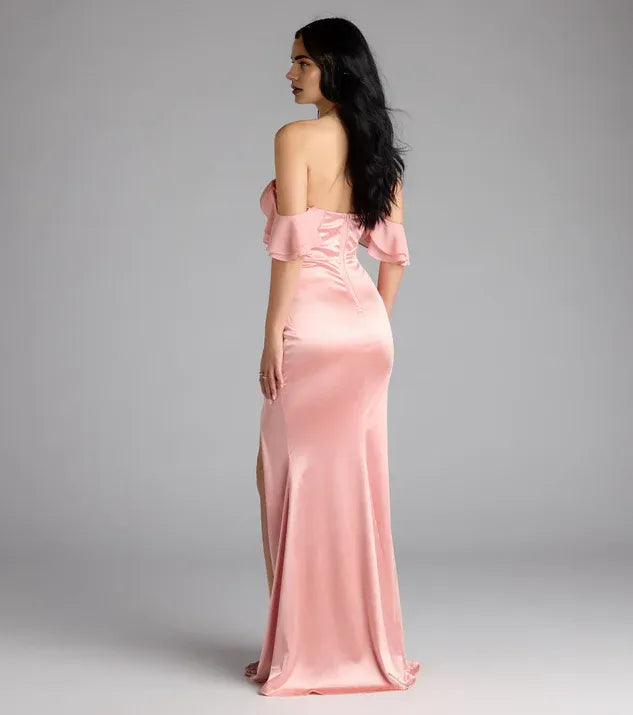Beautiful Mermaid Sweetheart Neck Sleeveless Zipper Up Floor-length Prom Dress